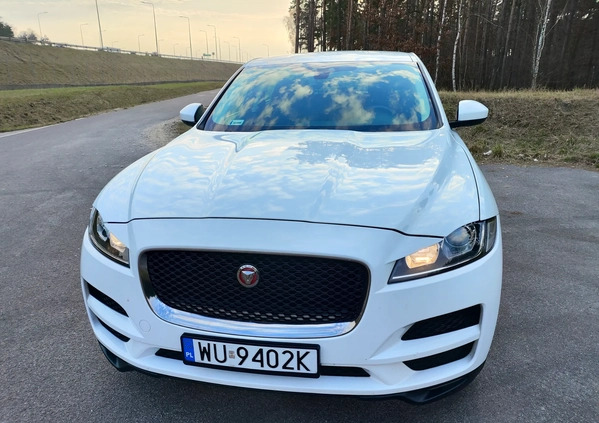 Jaguar F-Pace cena 89800 przebieg: 101000, rok produkcji 2017 z Ząbki małe 172